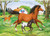 Ravensburger - World of Horses Puzzle 2x24pc RB08882-9 horse and foal