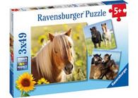 Ravensburger - Loving Horses Puzzle 3x49pc RB08011-3