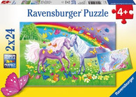 Ravensburger - Rainbow Horses Puzzle 2x24pc RB09193-5