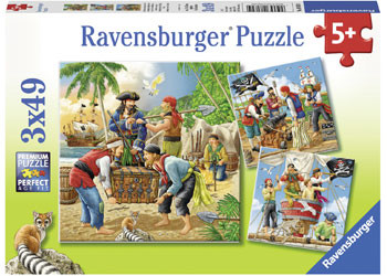 Ravensburger - Adventure on the High Seas Puzzle 3x49pc - RB08030-4