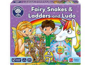 Orchard Toys - Fairy Snakes & Ladders Ludo OC059 box