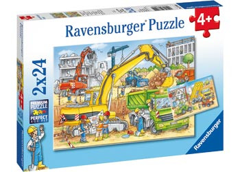  Ravensburger - Hard At Work Puzzle 2x24 pc RB07800-4