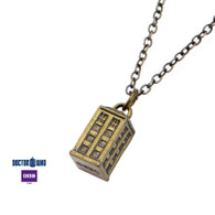 Dr Who Tardis Charm Necklace