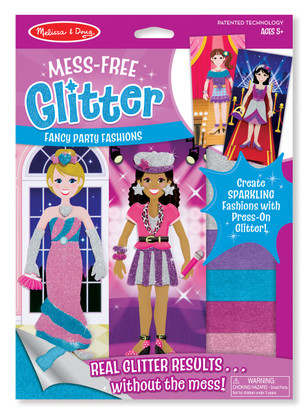 Mess-Free Glitter - Fancy Party Fashions Stickers