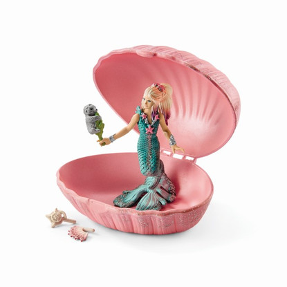 Schleich - Mermaid with Baby Seal in Shell SC70564