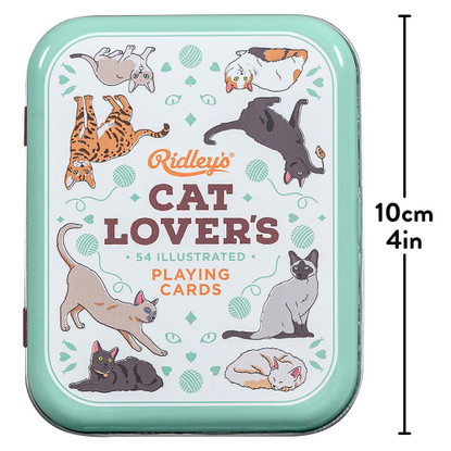 Cat Lovers Playing Cards in Tin