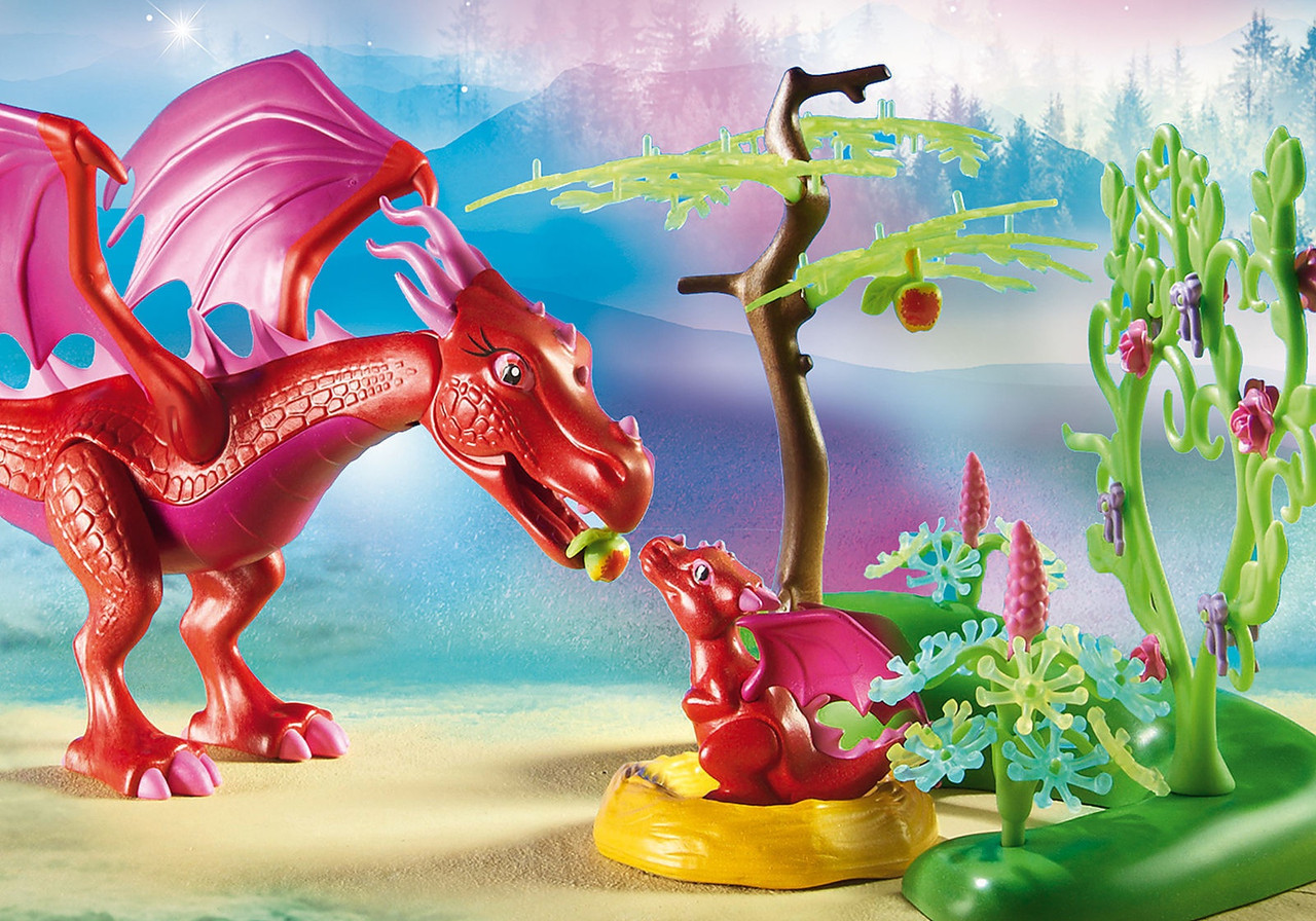 playmobil friendly dragon with baby