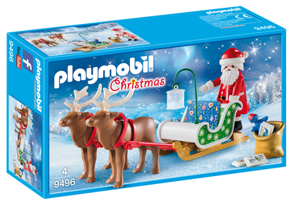 Playmobil - Santa's Sleigh with Reindeer PMB9496