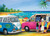 BLue Opal - Blue Kombi and Mr Whippy 1000 piece Jenny Sanders BL02030 Jigsaw