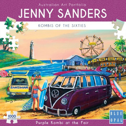 Blue Opal - Purple Kombi at the Fair 1000 piece Jenny Sanders BL02032 Box