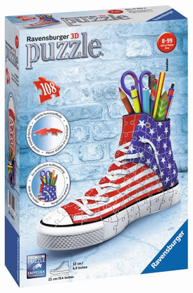 Ravensburger - American Style 3D Sneaker 108pc RB12549-4 Box