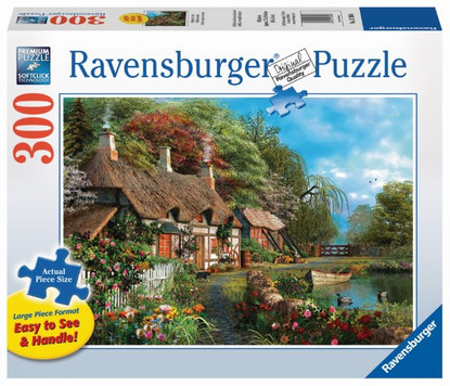 Ravensburger - Cottage on a Lake Large Format Puzzle 300 piece RB13580-6