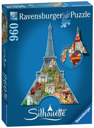 Ravensburger - Silhouette Puzzle Eiffel Tower 960pc RB16152-2