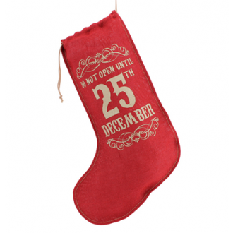 Christmas Stocking "Do Not Open Until 25th December" 