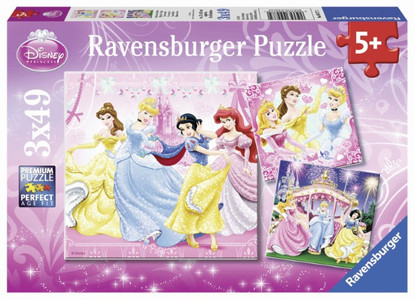 Ravensburger - Disney Princesses Snow White Puzzle 3x49pc RB09277-2