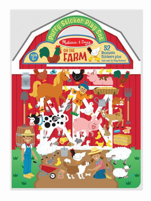 Melissa & Doug - Reusable Puffy Sticker Play Set - On the Farm