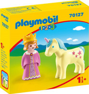 Playmobil - Playmobil 1.2.3 Princess with Unicorn PMB70127 box