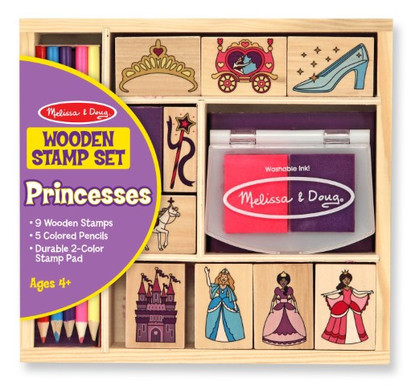 Melissa & Doug - Wooden Princess Stamp Set