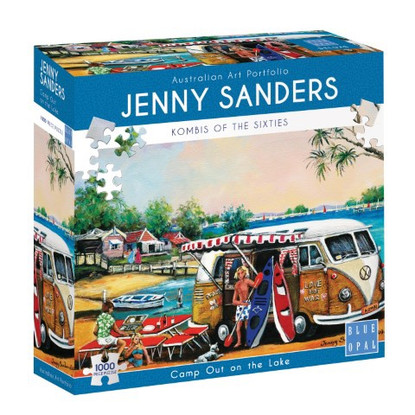 Blue Opal - Camp Out on the Lake 1000 piece Jenny Sanders BL02039 box