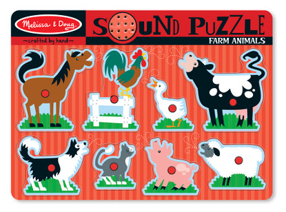 Melissa & Doug Farm Animals Sound Puzzle