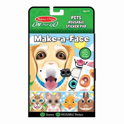 Melissa & Doug - On The Go - Reusable Stickers - Pets MND30512