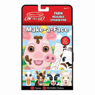 Melissa & Doug - On The Go - Reusable Stickers - Farm 