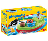 Playmobil 1.2.3 - Fisherman with Boat PMB70183 boxed