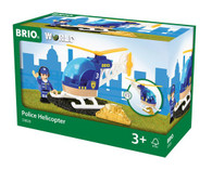 BRIO Vehicle - Police Helicopter, 3 pieces BRI33828 Box