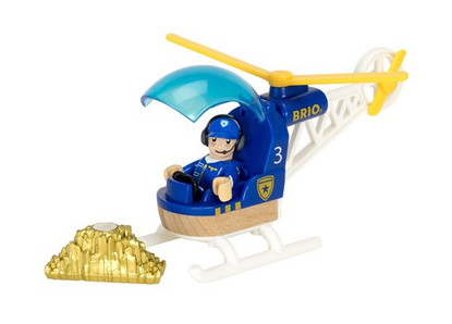 BRIO Vehicle - Police Helicopter, 3 pieces BRI33828