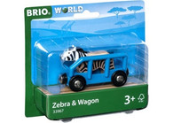 BRIO - Vehicle Safari Zebra and Wagon BRI33967 