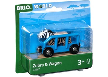 BRIO - Vehicle Safari Zebra and Wagon BRI33967 