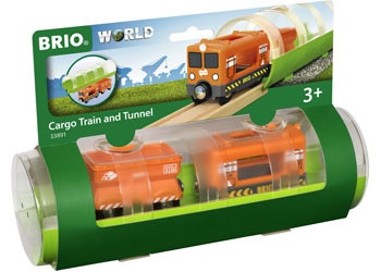  BRIO - Train Cargo Train and Tunnel, 3pcs BRI33891