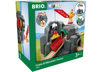  BRIO - Tunnel Crane and Mountain Tunnel, 3pcs BRI33889