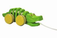 Plan Toys - Pull-Along Dancing Green Alligator PT5609