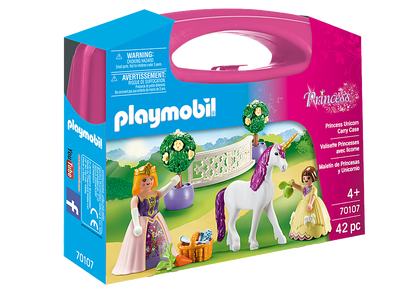 Playmobil - Princess with Unicorn Carry Case PMB70107