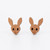 Kangaroo Face Stud Earrings - Buttonworks