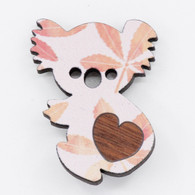 Koala Heart Brooch - Buttonworks