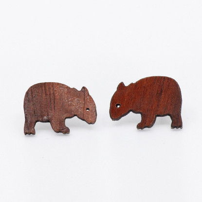 Wombat Stud Earrings - Buttonworks