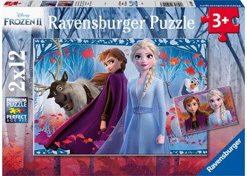 Ravensburger - Disney Frozen 2 Journey Into the UnknownPuzzle 2x12pcs RB05009-3