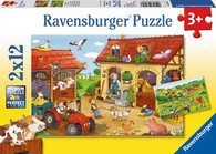 Ravensburger - Working on the Farm Puzzle 2 x 12 pc RB07560-7