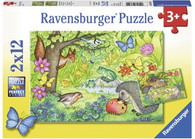 Ravensburger - Animals in Our Garden Puzzle 2 x 12 pc RB07610-9