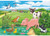 Ravensburger - Baby Farm Animals 2 x 12 pc RB07582-9 piglet and kid at th e pond