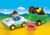 Playmobil 1.2.3 - Car with Horse Trailer PMB70181 display