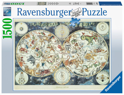 Ravensburger - World Map of Fantastic Beasts 1500 piece RB16003-7 box