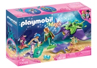 Playmobil - Pearl Collectors with Manta Ray - Mermaid Underwater World PMB70099