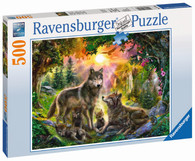 Ravensburger - Wolf Family in Sunshine Puzzle 500pc RB14745-8