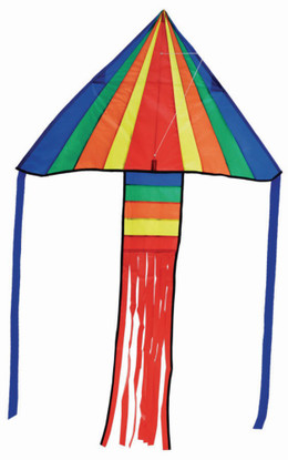 Melissa & Doug - Rainbow Rocket Delta Kite