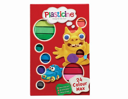 Plasticine - 24 Colour Max Plasticine Sticks Starter