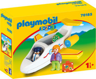 Playmobil - 1.2.3 Plane with Passenger PMB70185