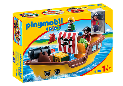 Playmobil - 123 Pirate Ship PMB9118 (4008789091185)